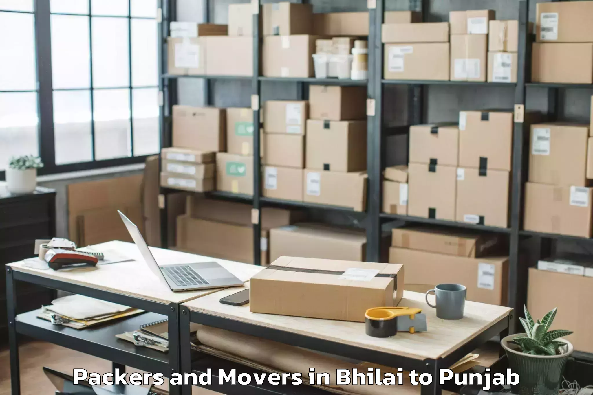 Hassle-Free Bhilai to Nurpur Kalan Packers And Movers